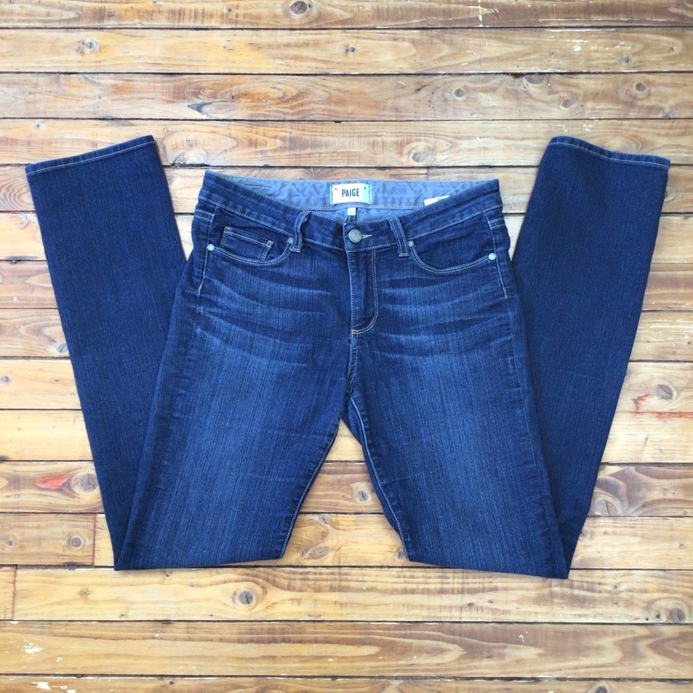 Paige Skyline straight blue jeans women
